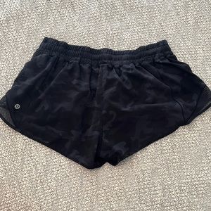 lululemon hotty hot short shortest length